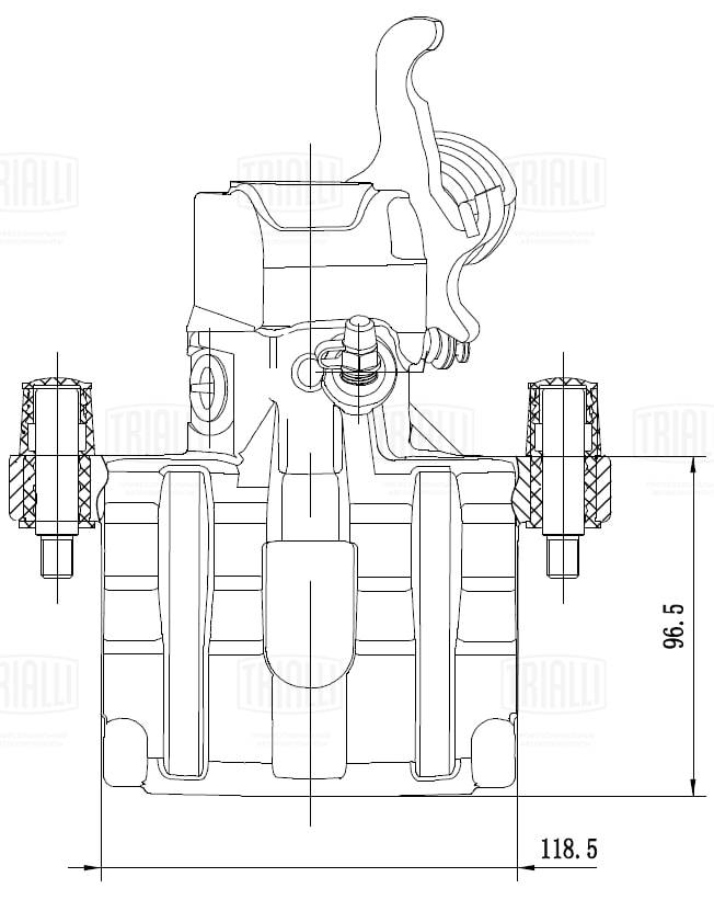 Étrier de frein TRIALLI CF 032195