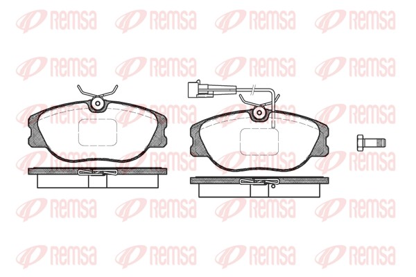 Kit de plaquettes de frein, frein à disque REMSA 0305.31