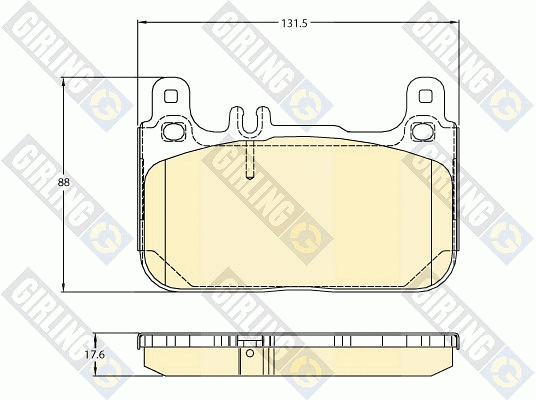 Kit de plaquettes de frein, frein à disque GIRLING 6121176