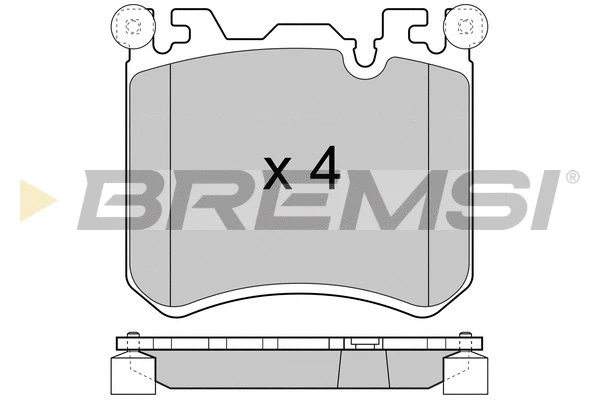 Kit de plaquettes de frein, frein à disque BREMSI BP3419