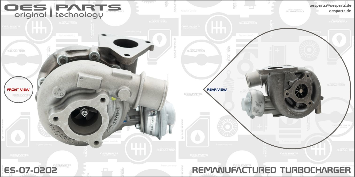Turbocompresseur, suralimentation OES PARTS ES-07-0202
