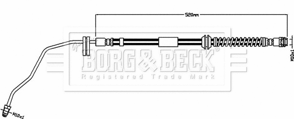 Flexible de frein BORG & BECK BBH8559
