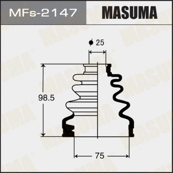 Jeu de joints-soufflets, arbre de commande MASUMA MFs-2147