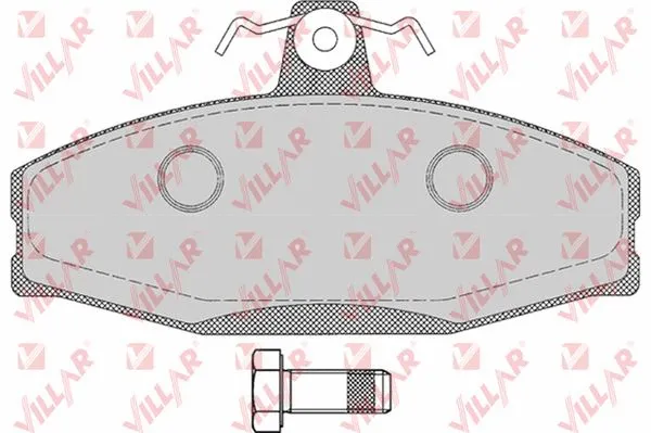 Kit de plaquettes de frein, frein à disque VILLAR 626.0651
