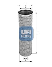 Filtre à air secondaire UFI 27.A34.00