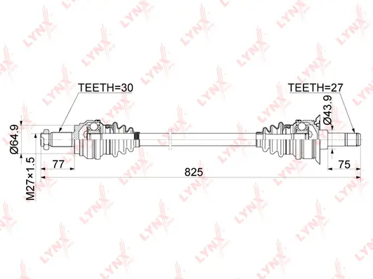 Arbre de transmission LYNXAUTO CD-1038