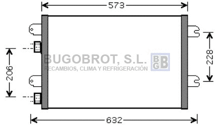 Condenseur, climatisation BUGOBROT 62-RT5317