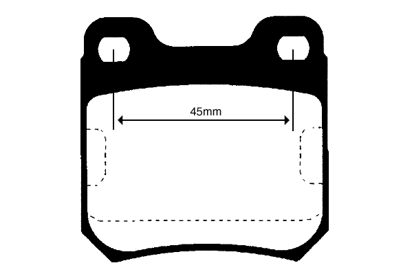 Kit de plaquettes de frein, frein à disque Technika 02037