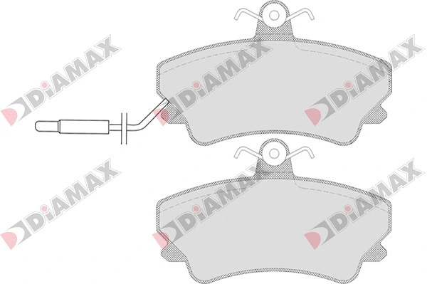 Kit de plaquettes de frein, frein à disque DIAMAX N09024