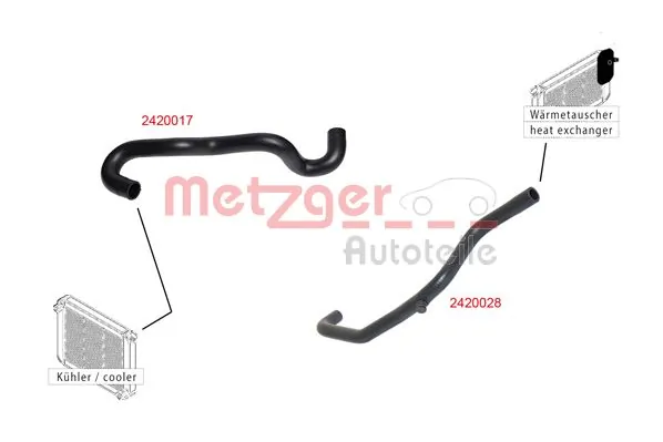Durite de radiateur METZGER 2420028