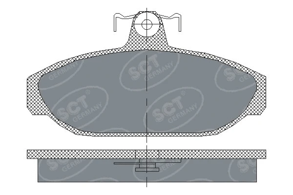 Kit de plaquettes de frein, frein à disque SCT - MANNOL SP 165 PR