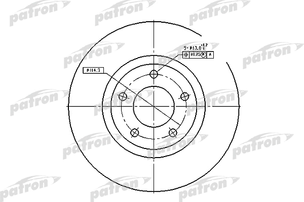 Disque de frein PATRON PBD4385
