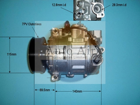 Compresseur, climatisation AUTO AIR GLOUCESTER 14-9745
