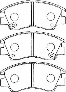 Kit de plaquettes de frein, frein à disque AISIN D1N033