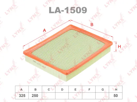 Filtre à air LYNXAUTO LA-1509