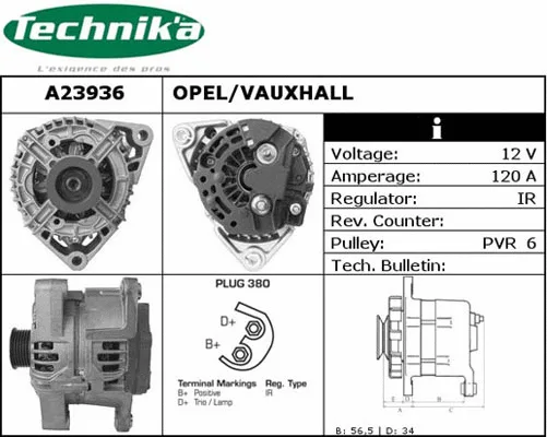 Alternateur Technika A23936