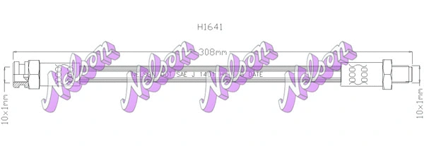Flexible de frein KAWE H1641