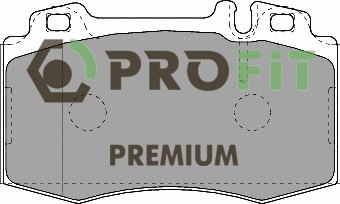 Kit de plaquettes de frein, frein à disque PROFIT 5005-1426