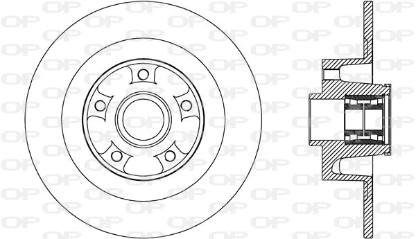 Disque de frein OPEN PARTS BDA2708.30