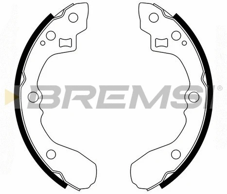 Jeu de mâchoires de frein BREMSI GF0761
