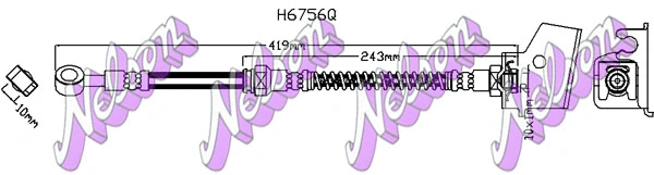 Flexible de frein KAWE H6756Q