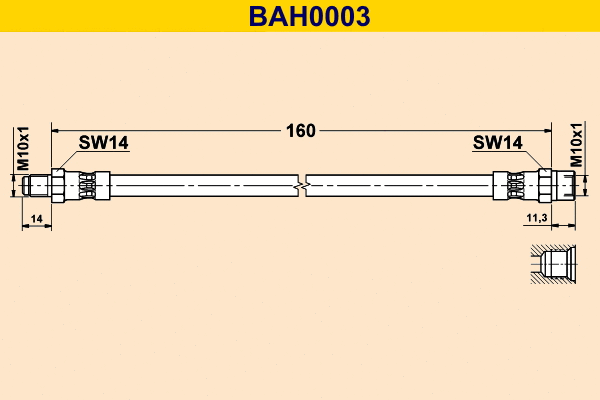 Flexible de frein BARUM BAH0003
