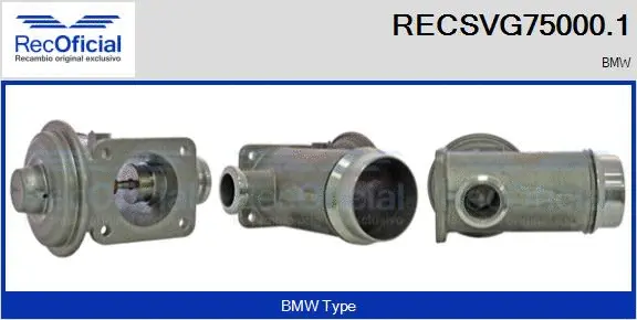 Vanne EGR RECOFICIAL RECSVG75000.1