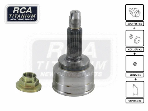 Jeu de joints, arbre de transmission RCA FRANCE MA12