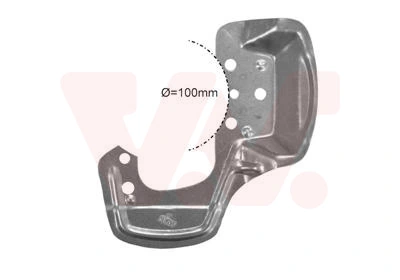 Déflecteur, disque de frein VAN WEZEL 3778371