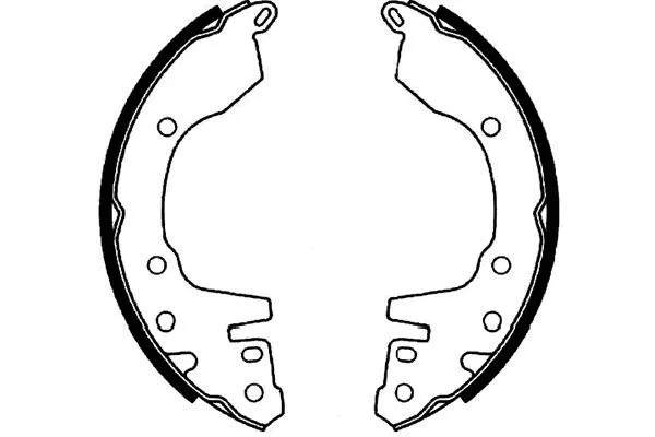 Jeu de mâchoires de frein KAVO PARTS KBS-6424