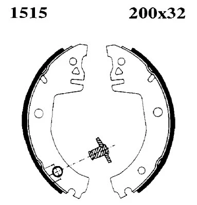 Jeu de mâchoires de frein BSF 01515