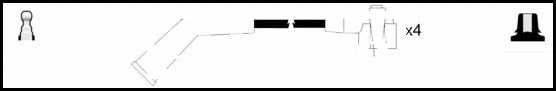 Kit de câbles d'allumage LEMARK HOES1315