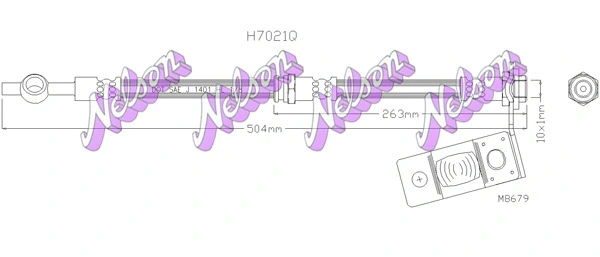 Flexible de frein KAWE H7021Q