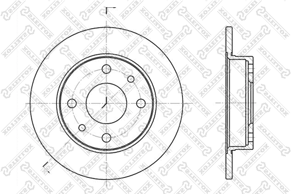 Disque de frein STELLOX 6020-9922-SX