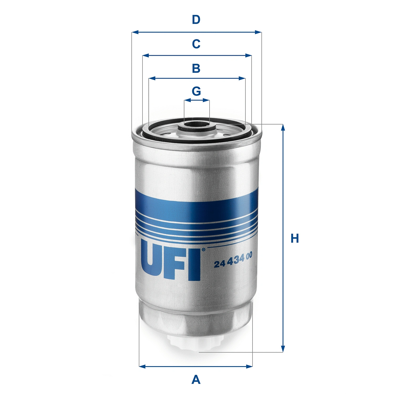 Filtre à carburant UFI 24.434.00