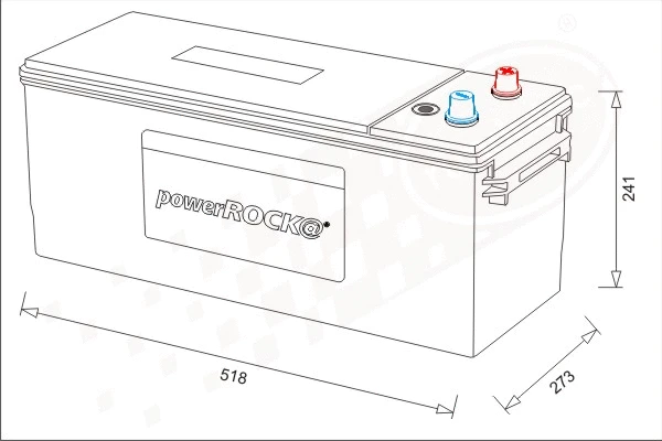 Batterie de démarrage powerROCK BAT230RML