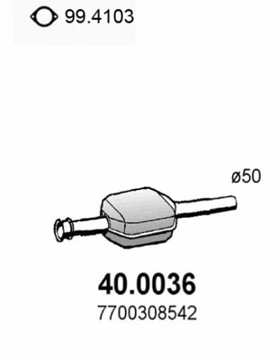 Catalyseur ASSO 40.0036