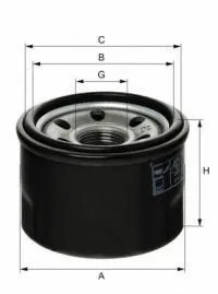 Filtre à huile UNIFLUX FILTERS XO119