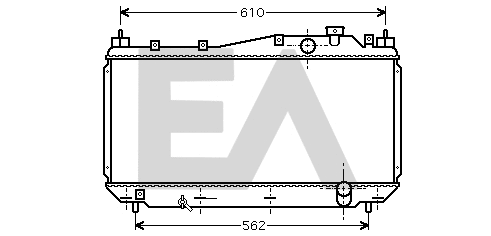 Radiateur, refroidissement du moteur EACLIMA 31R26037