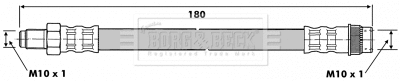 Flexible de frein BORG & BECK BBH6606