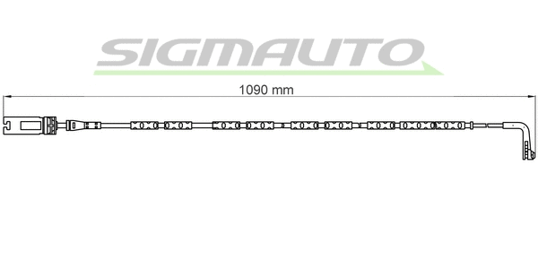 Contact d'avertissement, usure des plaquettes de frein SIGMAUTO WI0613