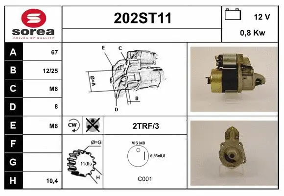 Démarreur STARTCAR 202ST11