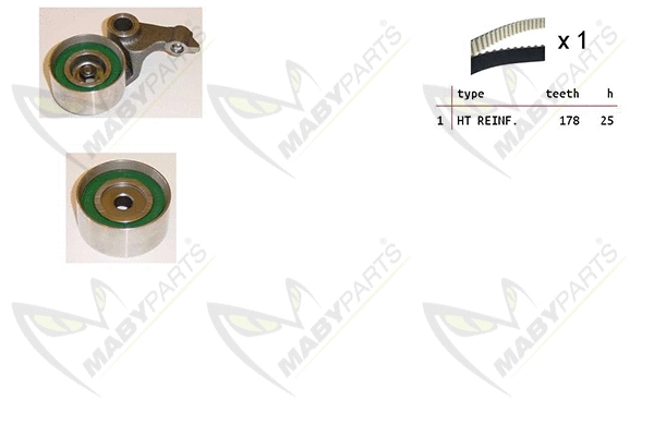 Kit de courroie crantée MABYPARTS OBK010109