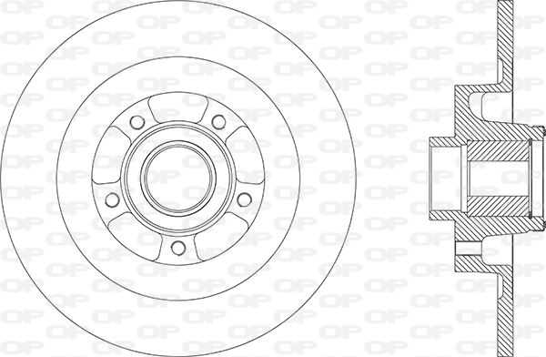 Disque de frein OPEN PARTS BDA2870.30