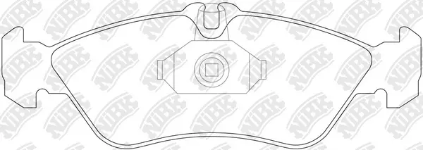 Kit de plaquettes de frein, frein à disque NiBK PN0169