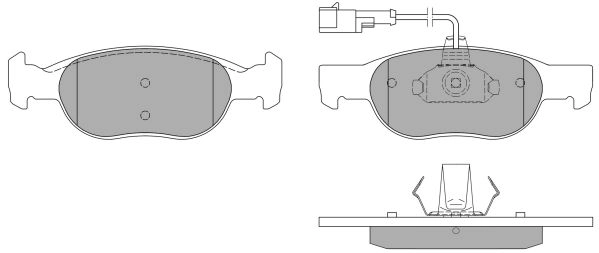 Kit de plaquettes de frein, frein à disque FREMAX FBP-0969