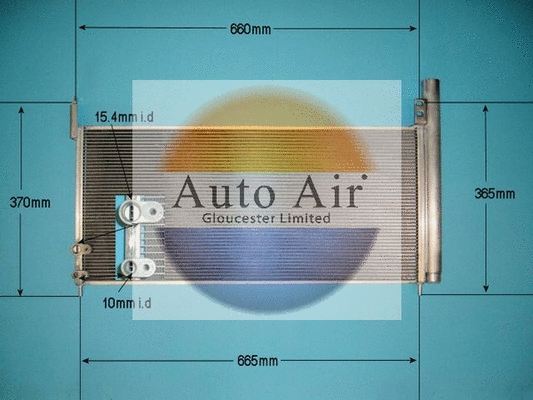 Condenseur, climatisation AUTO AIR GLOUCESTER 16-8919