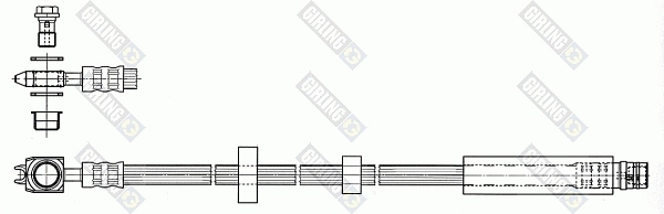 Flexible de frein GIRLING 9004532