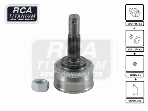 Jeu de joints, arbre de transmission RCA FRANCE NI122