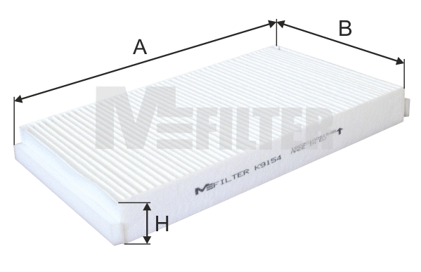Filtre, air de l'habitacle MFILTER K 9154
